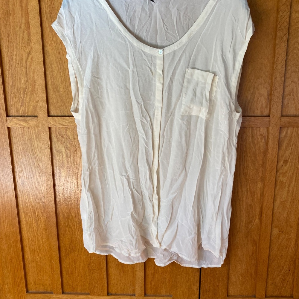 Eileen Fisher Silk Button Up Blouse
